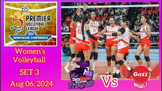 CHOCO MUCHO FLYING TITANS VS PETRO GAZZ ANGELS SET 3 PREMIER VOLLEYBALL LEAGUE 2024 August 6, 2024