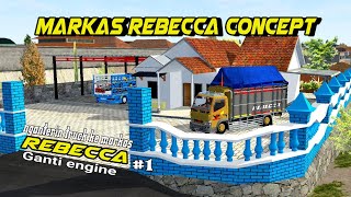 NGANTERIN TRUCK CANTER KE MARKAS REBECCA ||| SIMPEL MBOIS S3 ||| MOD CABTER MUHKLAS BUSSID TERBARU