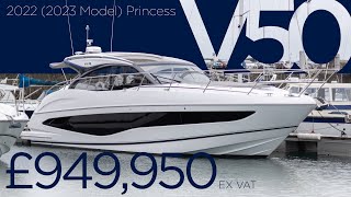 2022 (2023 Model) Princess V50 Open 'Mojito' FOR SALE NOW in Guernsey, UK