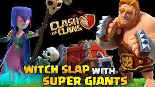 Very Easy Th12 Attack Strategy | Th12 Zap Witch With Super Giant Attack | Easiest Th12 Attacks| Coc.