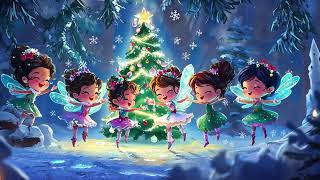 Adorable Christmas Dance Party: Cute Elves in a Magical Winter Wonderland