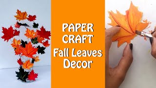 Fall Crafts for Kids, Paper Crafts for Kids during Fall, DIY Fall Decoration Making