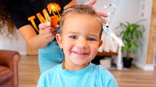 Cutting hair at home | DIY Boys Haircut