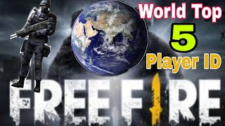 World Best Top 5 Player Stranger ID in Free Fire | Top player in Free fire