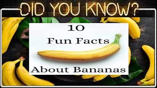 Banana Facts: Top 10 Mind-Blowing, Unbelievable, Amazing And Random Fun Facts About Banana