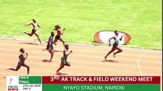 Esther Mbagari wins 100M W FINAL| 3rd AK Track & Field Meet