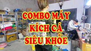 Combo máy kích cá đánh bộ siêu gọn và tiện lợi  LH 0332615628