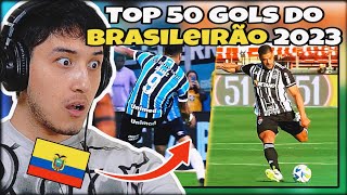 GRINGOS REAGEM À TOP 50 GOLAÇOS  DE 2023 - FUTEBOL BRASILEIRO