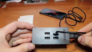 ORICO USB  Зарядное устройство DCV-4U 4 (ORICO для Iphone USB кабель )