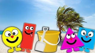 The Shapes | The VIVASHAPES | Jumping On The Beach | FUN And Games. video for kids.