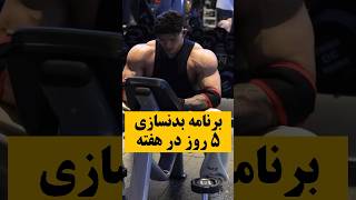 بدنسازی | برنامه کامل بدنسازی پنج روز در هفته #بدنسازی