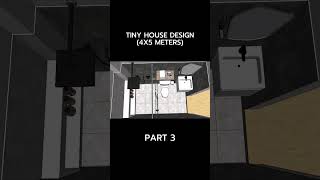 Simple Tiny House Design 4x5 Meters (20sqm) Part 3 #shorts #short #shortvideos