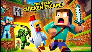 Minecraft’s Funniest Adventure: The Great Chicken Escape!