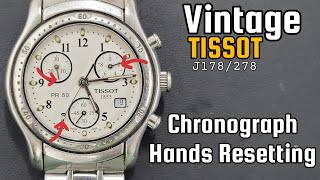 How To Reset Chronograph Hands Vintage TISSOT J178/278 Watch