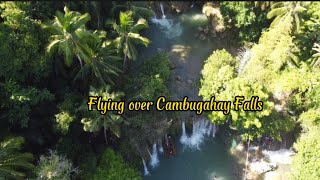 Flying over Cambugahay Falls (Lazi, Siquijor)