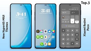 3 New HyperOS-MIUI Themes for Xiaomi,Redmi,Poco | Best HyperOS-MIUI Themes ✨