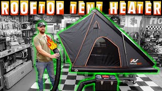 Testing NEW Rooftop Tent Portable Heater | Time For Some Winter Solo Truck Camping!