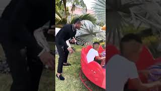 Diamond Platnumz Playing with his Kids; Tiffah & Nillan