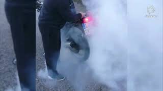 Last run suzuki gsx600f Burnout and driving before turning into living room table