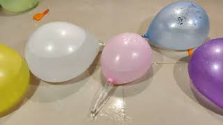 FUN POPPING LOTS OF BALLOONS PART 74!#74🎈🎈🎈 #satisfying #asmr #boom_balloon #balloon #color #fun