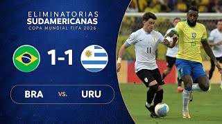 BRASIL vs. URUGUAY [1-1] | RESUMEN | ELIMINATORIAS SUDAMERICANAS | FECHA 12