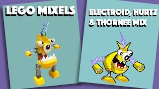 LEGO Mixels - Electroid, Hurtz & Thornee Mix - Stop Motion Build (How to Build)