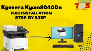 How to Install  Kyocera M2040dn Printer driver installation Full Srocess Step by Step By | Tzs04|