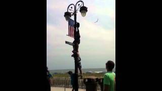 Police Officer Saves Seagull on OC, NJ boardwalk