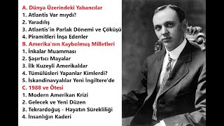 Atlantis'in Parlak Dönemi ve Çöküşü | İnsanın Kaderi Kitabından | #EdgarCayce #3