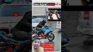 Didi ka challan kr diya police ne #rider #ktmduke #vs701 #kawasakininja #funny #comedy #girlrider