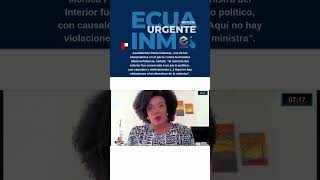 “La ministra del Interior fue convocada a un juicio político, con causales y motivaciones”