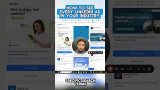 How to see EVERY LinkedIn Ad in your Industry 👀 #linkedin #b2bmarketing