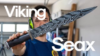 Making a Twist Damascus Viking Seax