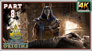 ASSASSIN'S CREED ORIGINS Full Gameplay Walkthrough PART 8 - Hetepi The Lizard [4K 60FPS]