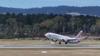 Virgin Australia 737 takeoff from HBA (rate the new camera)