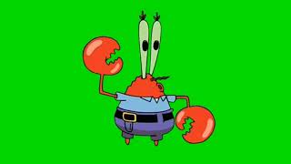 Mr. Krabs Robot dance green screen