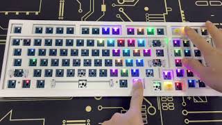 MATHEW TECH MT97 Mechanical Keyboard Exploded 1800 Layout Kit RGB Hotswap 3Mode 2.4G /Wired Keyboard