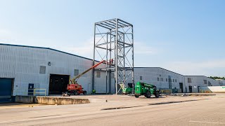 Test Tower Steel Erection: 6-25-24