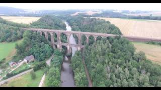 Göhrener Brücke und Umgebung von oben