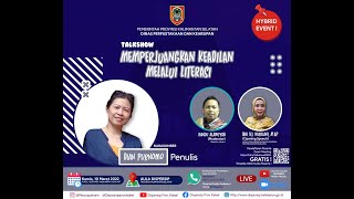 TALKSHOW "Memperjuangkan Keadilan Melalui Literasi” Bersama Dian Purnomo