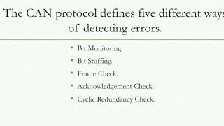 CAN Protocol | Error Detection Mechanism | Embedded World | CAN Protocol Tutorials | CAN