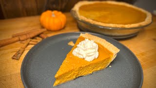 Pumpkin Pie w/ Homemade Flaky Crust Recipe