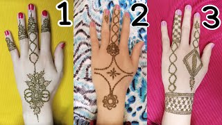 Three Moroccan henna designs🌹