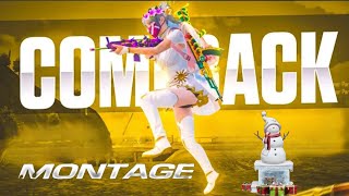 COMEBACK MONTAGE || UNSTOPPABLE 🔥 || BGMI MONTAGE🇮🇳