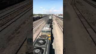 Long Cargo Train Crossing the Bridge 🚂 | Wyoming, USA 🇺🇸 | Ready to Park 🌉#wyoming #america