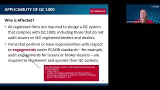 A Firm's System of Quality Control: An Overview of QC 1000