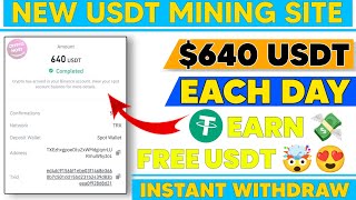 Usdt Earning Site | Earn Free Usdt | Best Usdt Investment site | New Earning Site