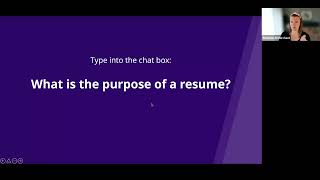 How to Build your Evans School Resume Workshop