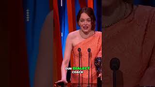 BAFTA EMMA STONE #bafta #emmastone #baftaawards #wins #awards #grammys