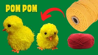 SUPER MAKKELIJK KUIKEN MAKEN VAN POM POM - DIY Knutselen Pasen